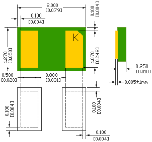 nanoDFN SMXSK32B Microsemi SK32B Rectifier Diode, 20V, 3A (SK32B)