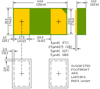 nanoDFN SMXSTPS2H100 ST Microelectronics STPS2H100 Schottky Diode, 100V, 2A (STPS2H100)