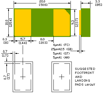 nanoDFN SMXCZRU52C3 Comchip CZRU52C3 Zener Diode, 3V  5%,150mW